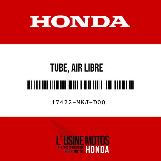 image de 17422-MKJ-D00 TUBE, AIR LIBRE