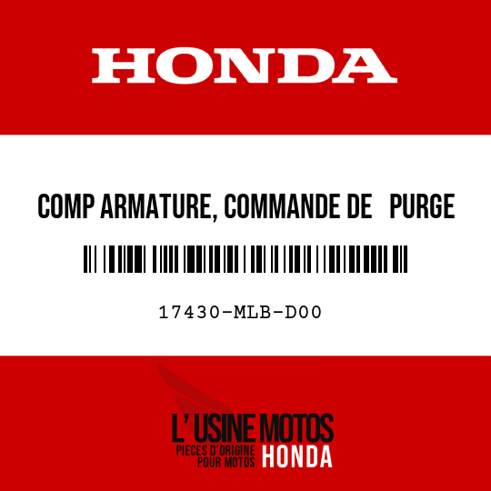 image de 17430-MLB-D00 COMP ARMATURE, COMMANDE DE   PURGE SOLENOID