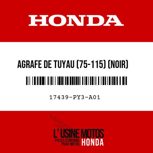 image de 17439-PY3-A01 AGRAFE DE TUYAU (75-115) (NOIR)