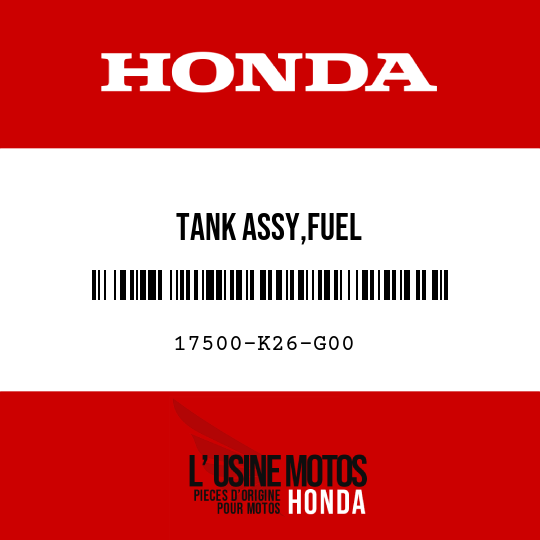 image de 17500-K26-G00 TANK ASSY,FUEL