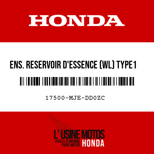 image de 17500-MJE-DD0ZC ENS. RESERVOIR D'ESSENCE (WL) TYPE1