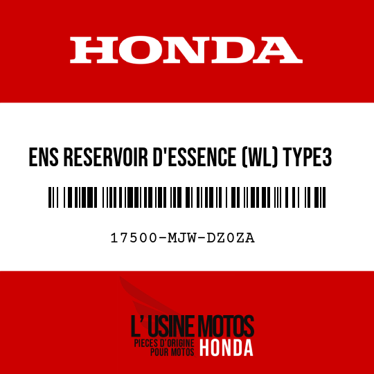 image de 17500-MJW-DZ0ZA ENS RESERVOIR D'ESSENCE (WL) TYPE3