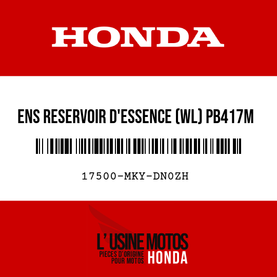 image de 17500-MKY-DN0ZH ENS RESERVOIR D'ESSENCE (WL) PB417M