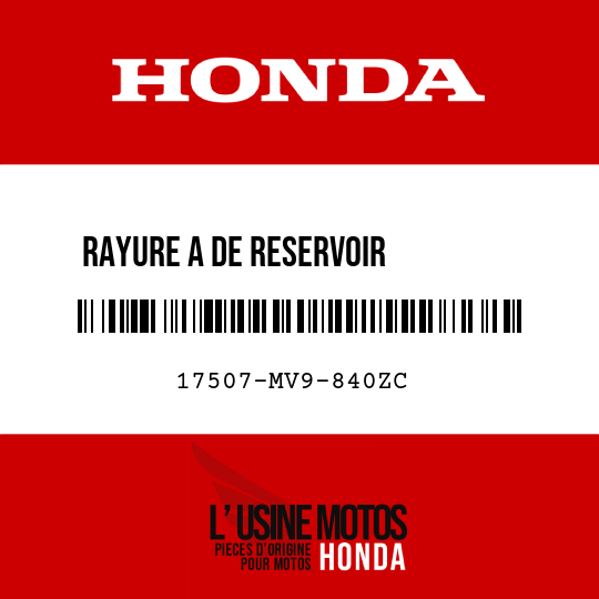 image de 17507-MV9-840ZC RAYURE A DE RESERVOIR         D'ESSENCE () TYPE26