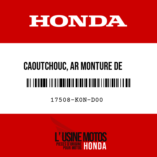 image de 17508-K0N-D00 CAOUTCHOUC, AR MONTURE DE    RESERVOIR