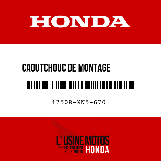 image de 17508-KN5-670 CAOUTCHOUC DE MONTAGE         RESERVOIR