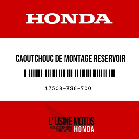 image de 17508-KS6-700 CAOUTCHOUC DE MONTAGE RESERVOIR D'ESSENCE