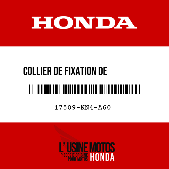 image de 17509-KN4-A60 COLLIER DE FIXATION DE        RESERVOIR