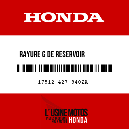image de 17512-427-840ZA RAYURE G DE RESERVOIR        D'ESSENCE TYPE1