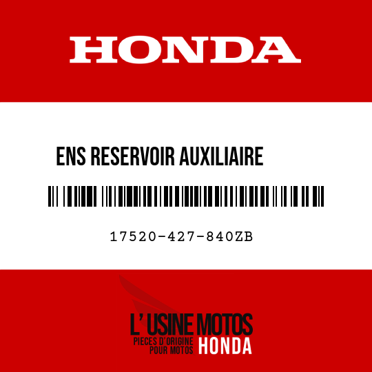 image de 17520-427-840ZB ENS RESERVOIR AUXILIAIRE     ESSENCE (WL) NH24/NH1 