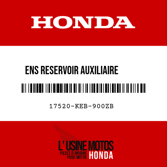 image de 17520-KEB-900ZB ENS RESERVOIR AUXILIAIRE     ESSENCE (WL) TYPE2 