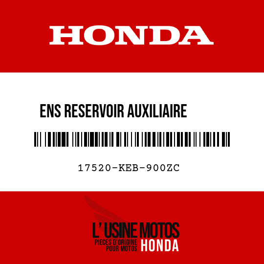 image de 17520-KEB-900ZC ENS RESERVOIR AUXILIAIRE     ESSENCE (WL) TYPE3 