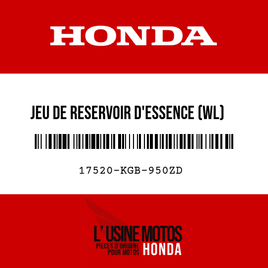 image de 17520-KGB-950ZD JEU DE RESERVOIR D'ESSENCE (WL) TYPE2 