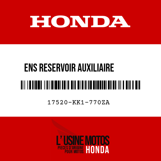 image de 17520-KK1-770ZA ENS RESERVOIR AUXILIAIRE     ESSENCE (WL) R119 