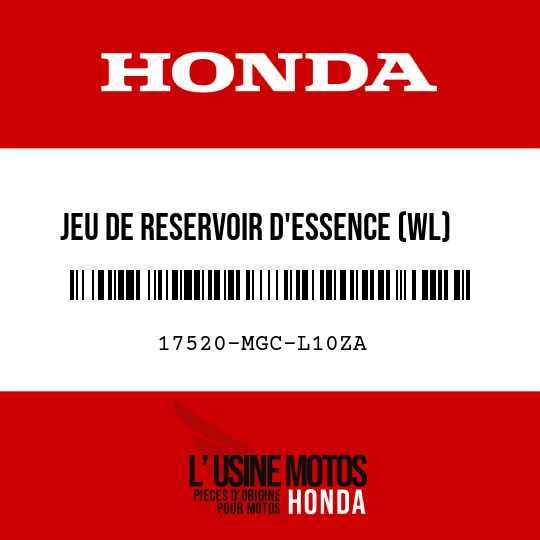 image de 17520-MGC-L10ZA JEU DE RESERVOIR D'ESSENCE (WL) TYPE3