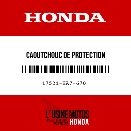 image de 17521-HA7-670 CAOUTCHOUC DE PROTECTION