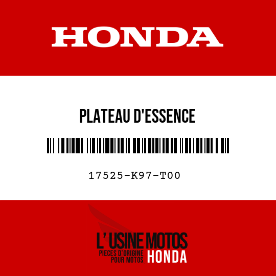 image de 17525-K97-T00 PLATEAU D'ESSENCE