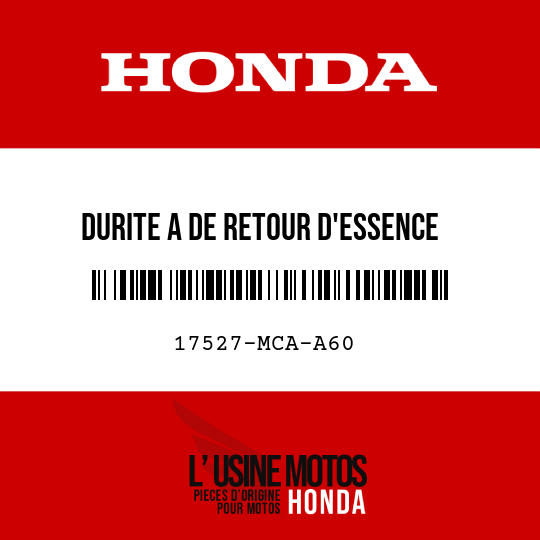 image de 17527-MCA-A60 DURITE A DE RETOUR D'ESSENCE