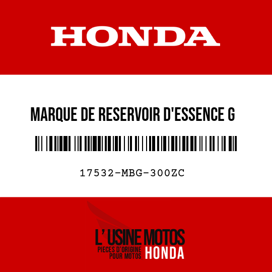image de 17532-MBG-300ZC MARQUE DE RESERVOIR D'ESSENCE G TYPE3