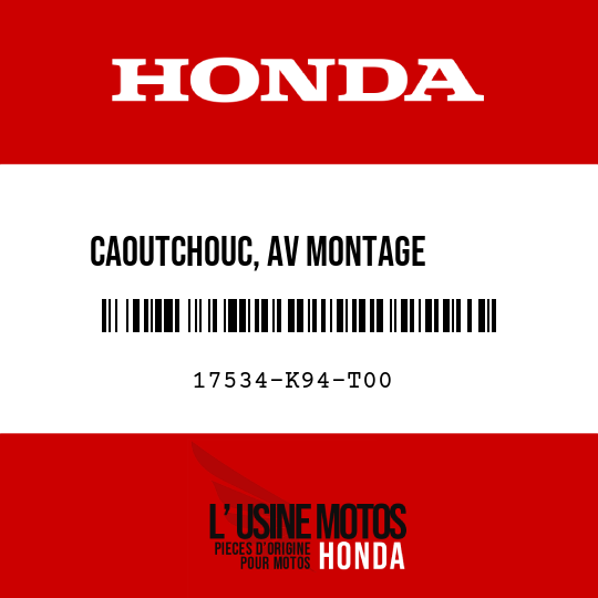 image de 17534-K94-T00 CAOUTCHOUC, AV MONTAGE       RESERVOIR
