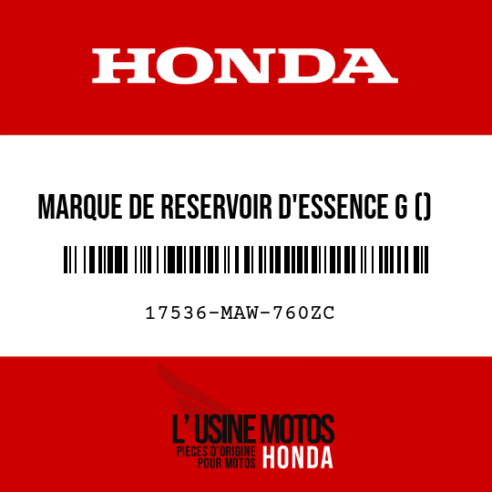 image de 17536-MAW-760ZC MARQUE DE RESERVOIR D'ESSENCE G () TYPE3