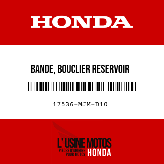 image de 17536-MJM-D10 BANDE, BOUCLIER RESERVOIR