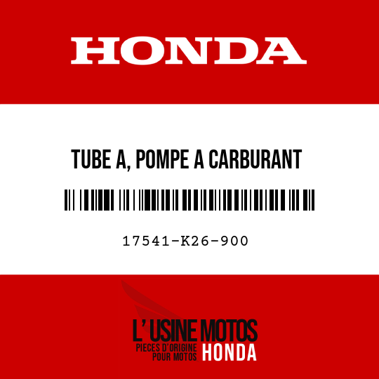 image de 17541-K26-900 TUBE A, POMPE A CARBURANT