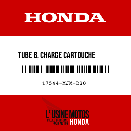 image de 17544-MJM-D30 TUBE B, CHARGE CARTOUCHE      FILTRANTE