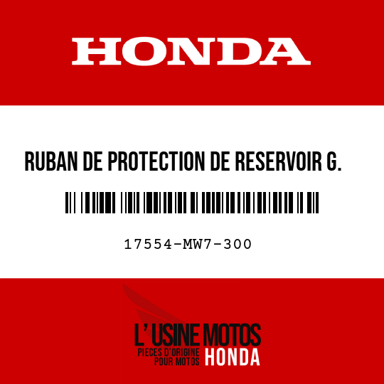 image de 17554-MW7-300 RUBAN DE PROTECTION DE RESERVOIR G.
