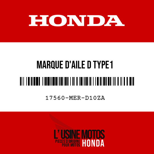 image de 17560-MER-D10ZA MARQUE D'AILE D TYPE1