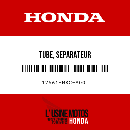 image de 17561-MKC-A00 TUBE, SEPARATEUR