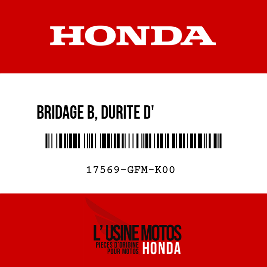 image de 17569-GFM-K00 BRIDAGE B, DURITE D'          ALIMENTATION CARBURANT