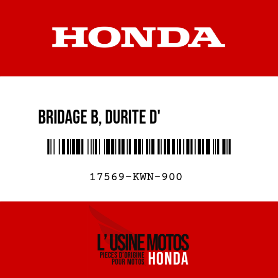 image de 17569-KWN-900 BRIDAGE B, DURITE D'          ALIMENTATION CARBURANT