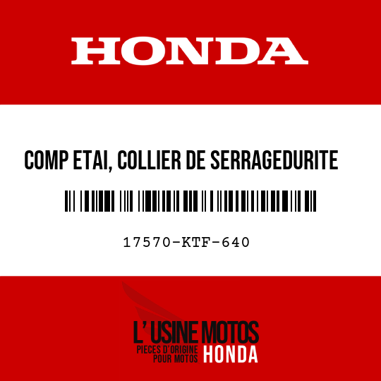 image de 17570-KTF-640 COMP ETAI, COLLIER DE SERRAGEDURITE