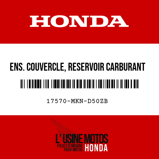 image de 17570-MKN-D50ZB ENS. COUVERCLE, RESERVOIR CARBURANT AV. PB417M