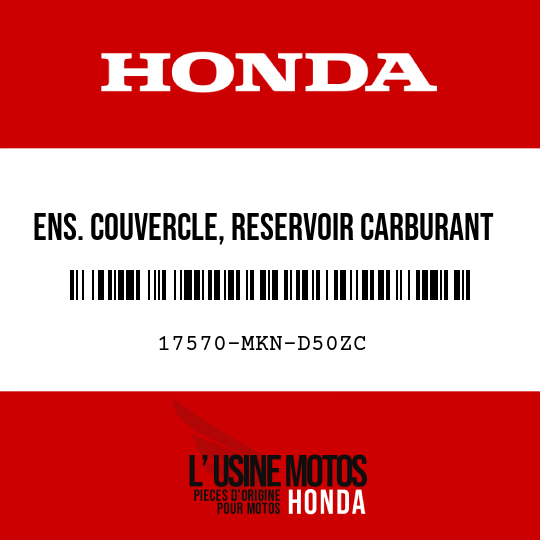 image de 17570-MKN-D50ZC ENS. COUVERCLE, RESERVOIR CARBURANT AV. NHB01