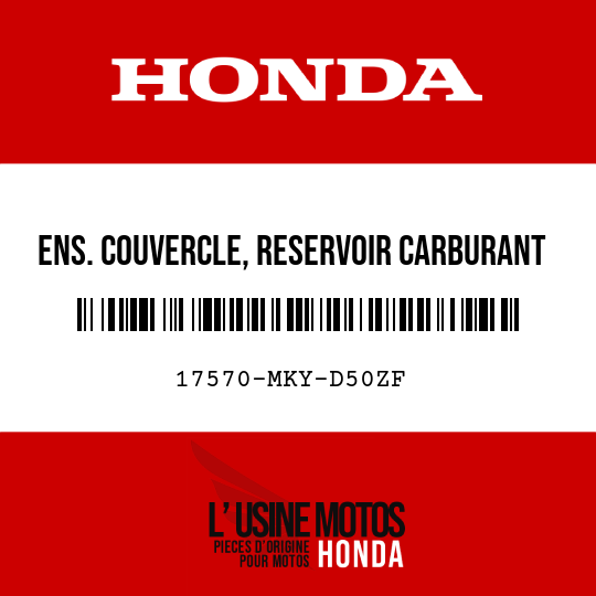 image de 17570-MKY-D50ZF ENS. COUVERCLE, RESERVOIR CARBURANT AV. (WOL) R380