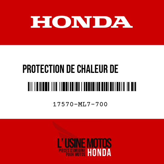 image de 17570-ML7-700 PROTECTION DE CHALEUR DE      RESERVOIR D'ESSENCE