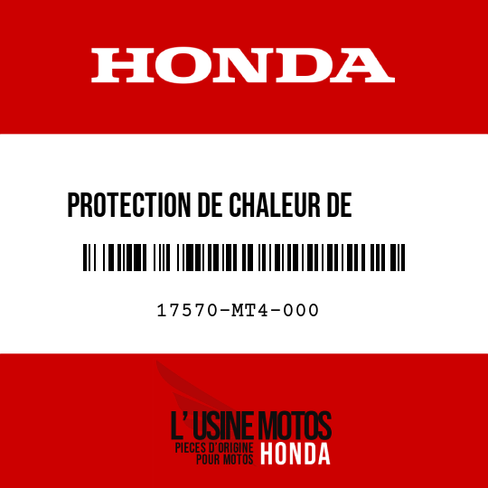 image de 17570-MT4-000 PROTECTION DE CHALEUR DE RESERVOIR D'ESSENCE