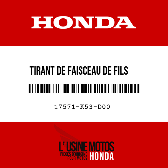 image de 17571-K53-D00 TIRANT DE FAISCEAU DE FILS