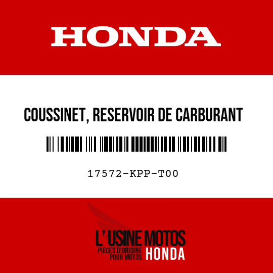 image de 17572-KPP-T00 COUSSINET, RESERVOIR DE CARBURANT PIVOT AR.