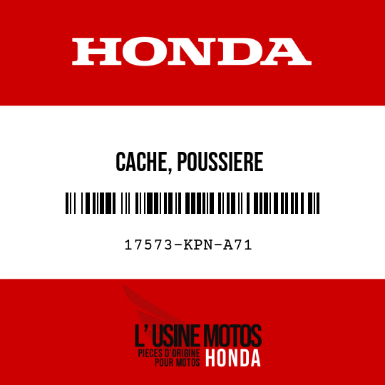 image de 17573-KPN-A71 CACHE, POUSSIERE