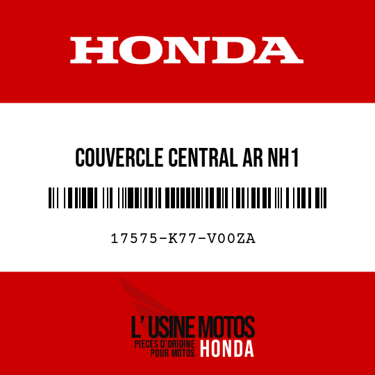 image de 17575-K77-V00ZA COUVERCLE CENTRAL AR NH1