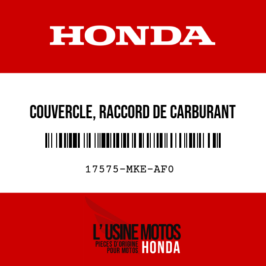 image de 17575-MKE-AF0 COUVERCLE, RACCORD DE CARBURANT