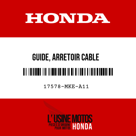 image de 17578-MKE-A11 GUIDE, ARRETOIR CABLE