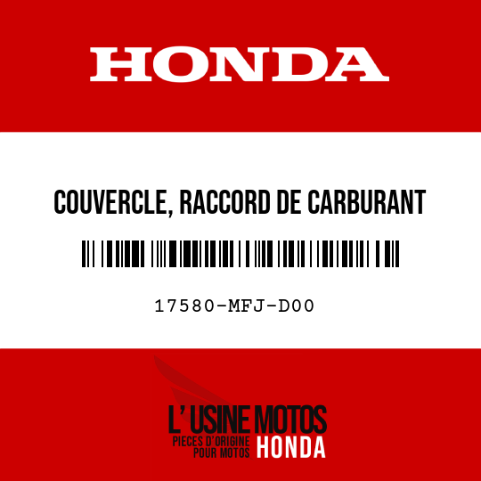 image de 17580-MFJ-D00 COUVERCLE, RACCORD DE CARBURANT