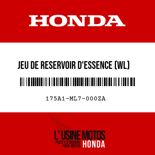 image de 175A1-ML7-000ZA JEU DE RESERVOIR D'ESSENCE (WL) NH139PA 
