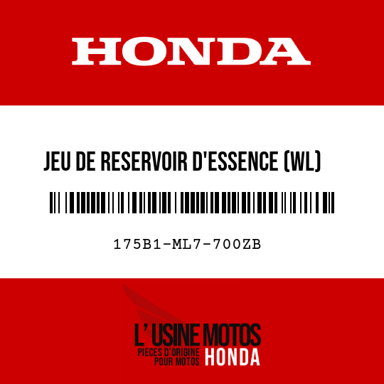image de 175B1-ML7-700ZB JEU DE RESERVOIR D'ESSENCE (WL) PB161CU/TYPE2 