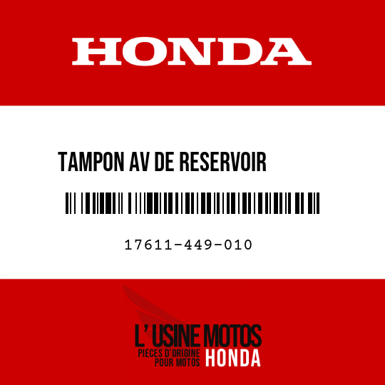 image de 17611-449-010 TAMPON AV DE RESERVOIR       ESSENCE