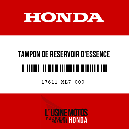 image de 17611-ML7-000 TAMPON DE RESERVOIR D'ESSENCE